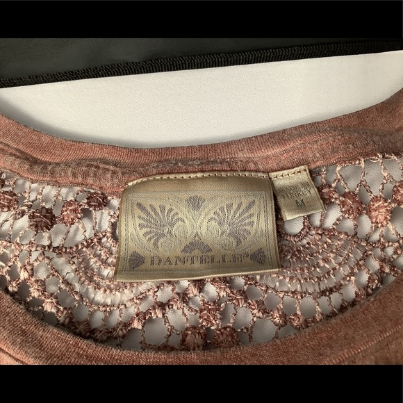 Danielle Womens Dove Lace Back Tee M - Picture 4 of 10